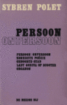 Kaft van de verzamelbundel Persoon/Onpersoon van Sybren Polet.